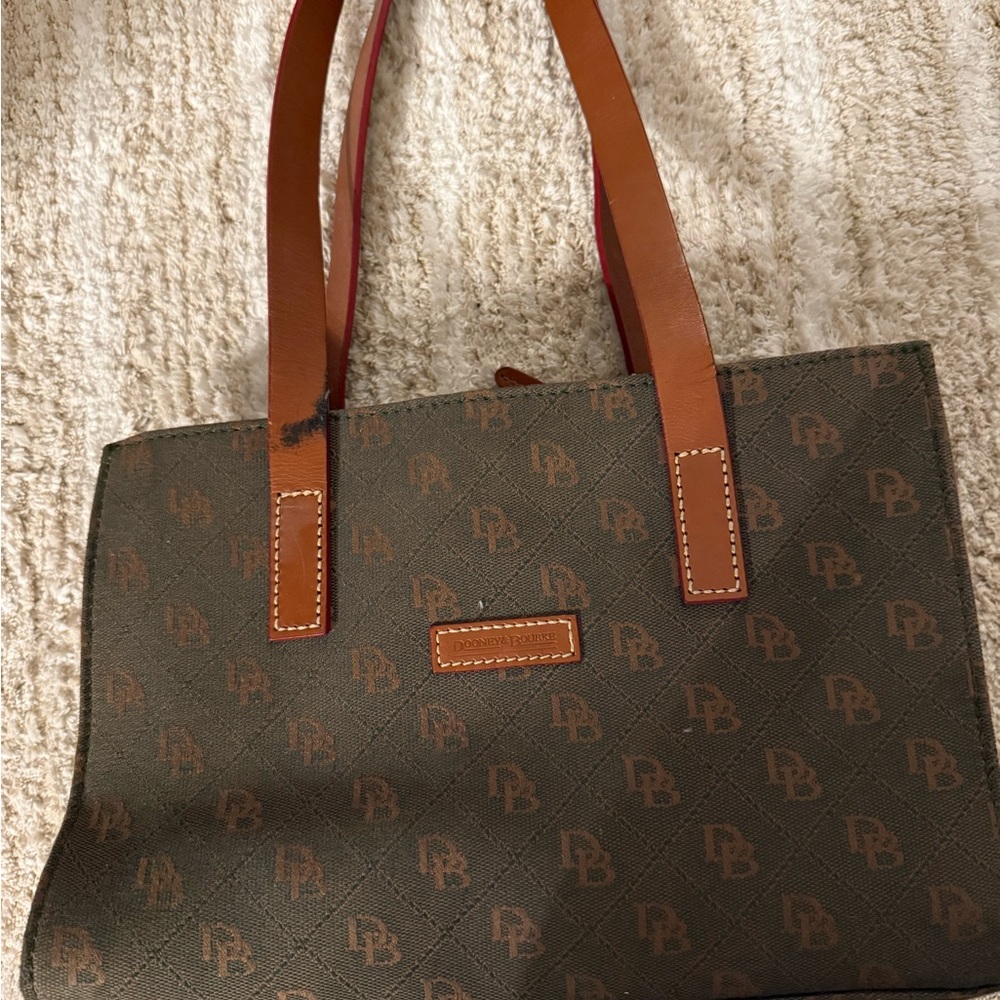 Dooney & Bourke Green and Brown Mini Bag